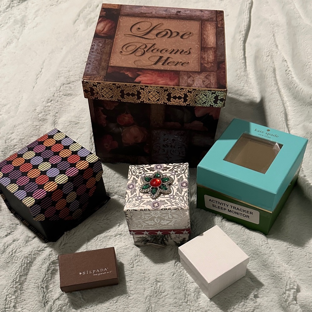 Bundle of Boxes: Decorative Music Box, Love Blooms, Tie, Watch